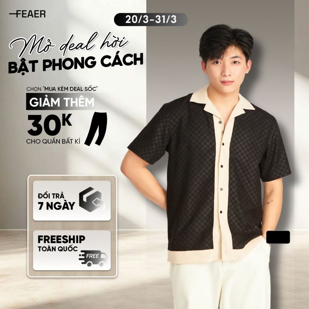 Sơ Mi Geomar Chất Nhung Caro, Form Regular Tôn Dáng, Sang Trọng, Thanh Lịch - FEAER