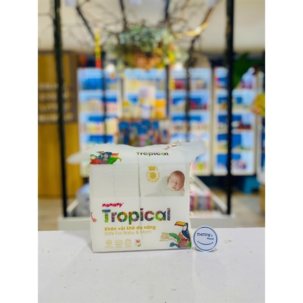 Khăn vải khô đa năng Tropical Mamamy (160pcs)