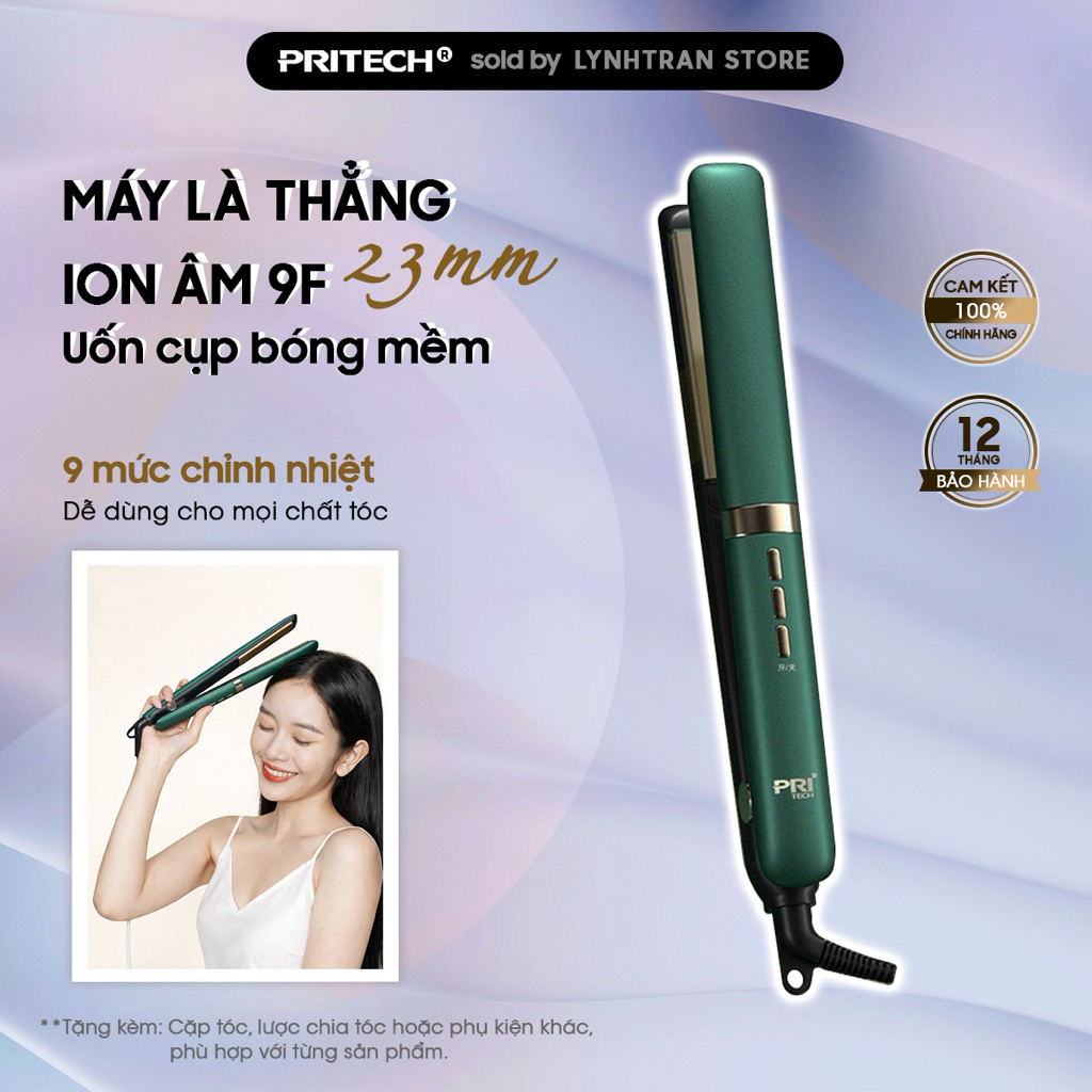Máy Là Thẳng Ion Âm 9F Pritech®️Chính hãng giá tốt