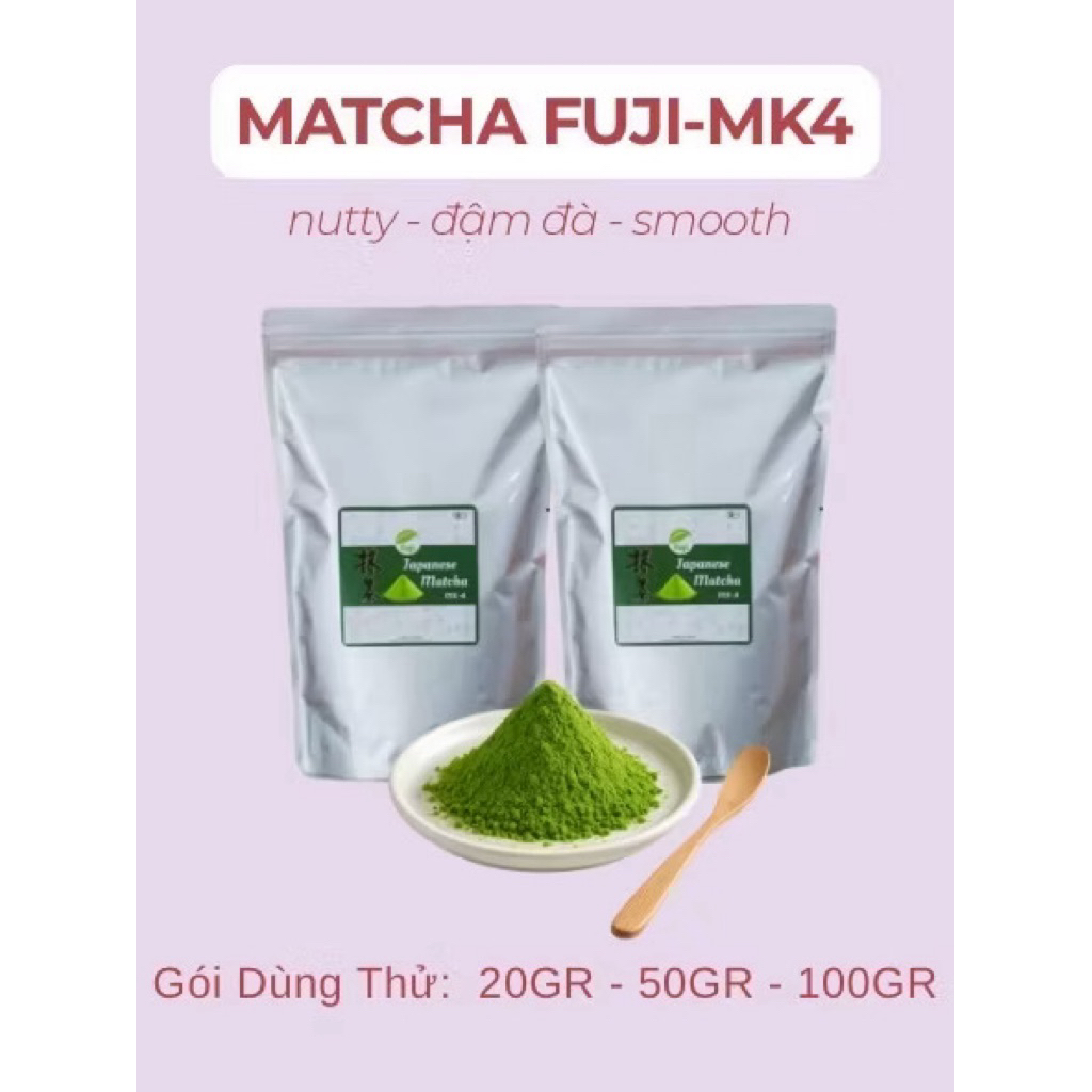 <Sẵn hàng> Bột Trà Xanh Matcha MK4 Fuji  Nhập Khẩu Chính Hãng Nhật Bản, Pha Chế Đồ Uống, Trà Đạo