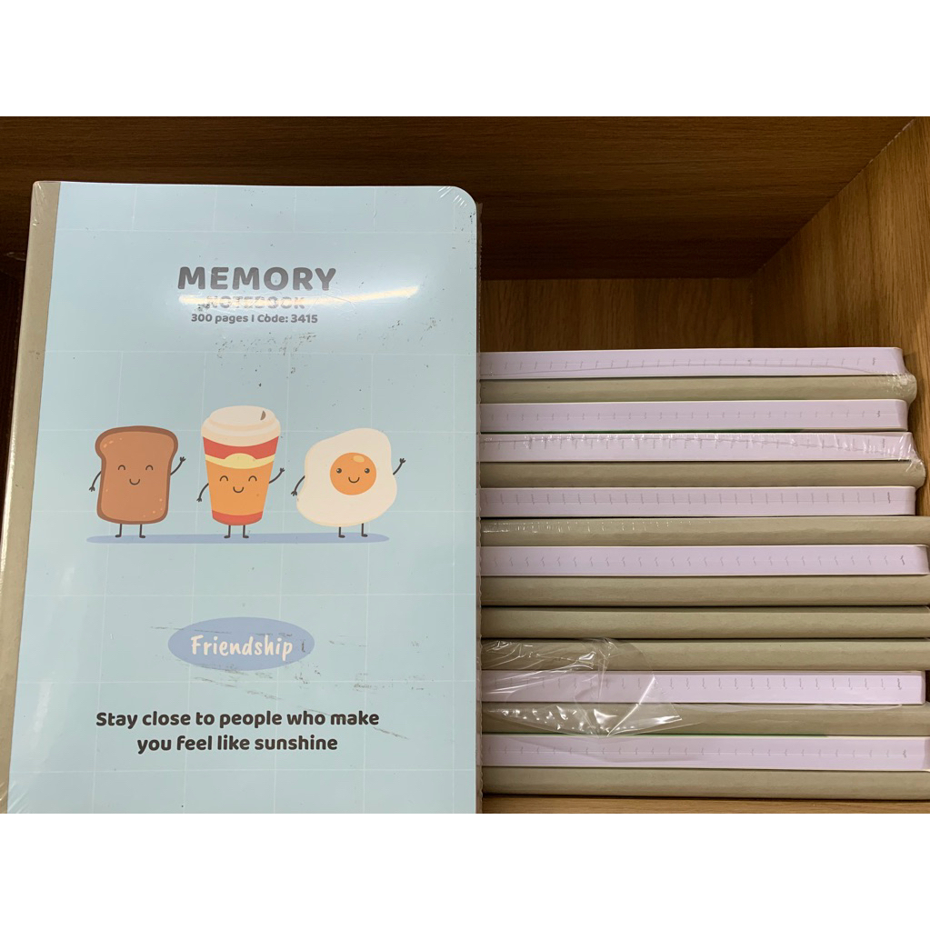 Sổ may gáy Memory - 300 trang - khổ B5, gọn gàng, giấy đẹp