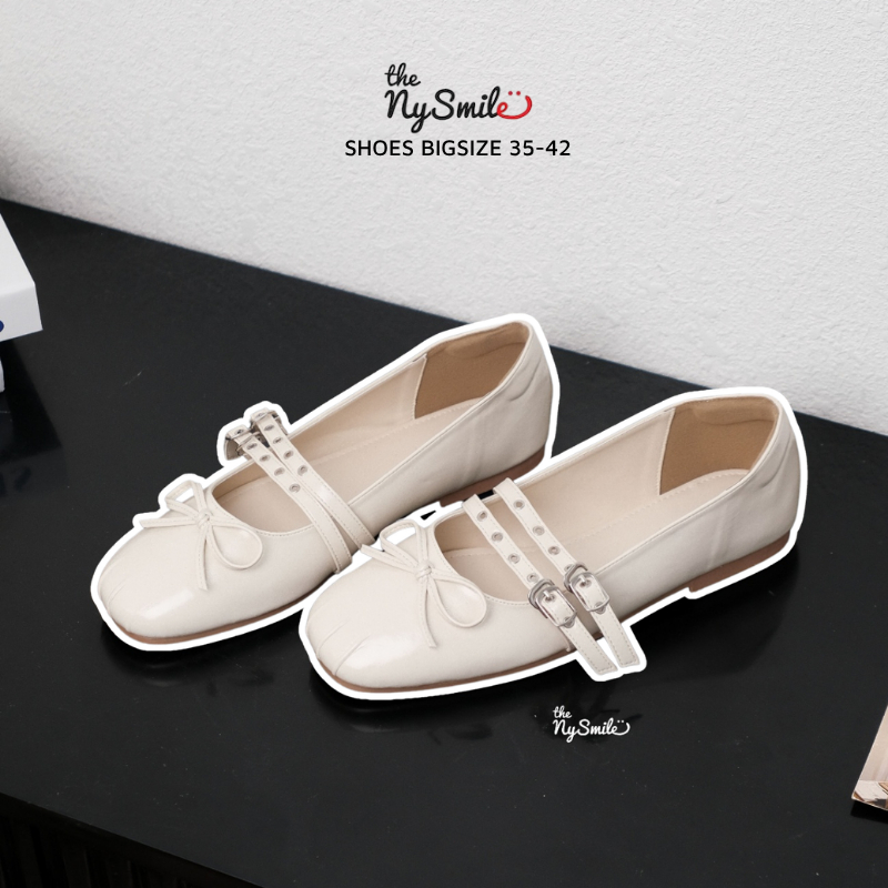 (LÙI 1SZ) Giày nữ BIG SIZE ( 35 - 42 ) Giày Búp Bê Nữ 1P - búp bê nữ mang đi học , đi chơi dễ mang -