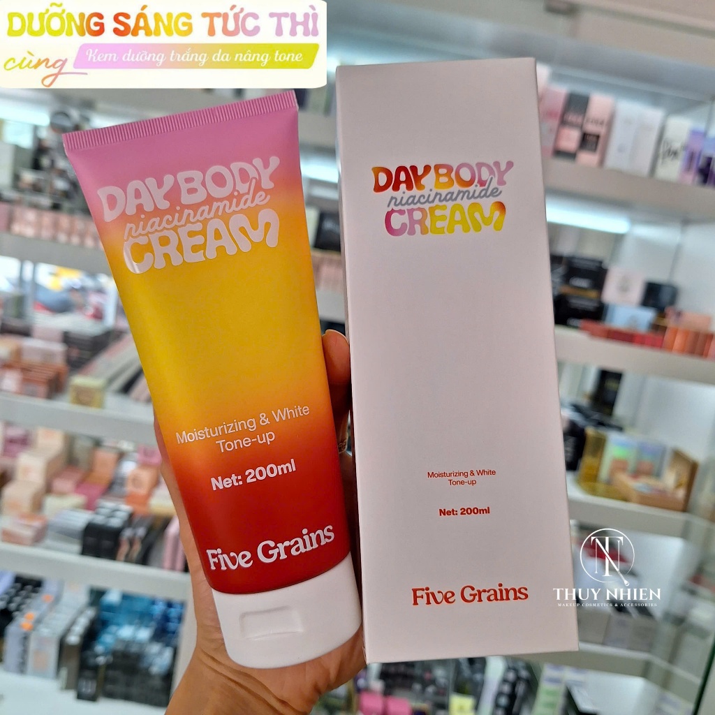 Kem dưỡng trắng da, nâng tone body cao cấp Five Grains 200ml