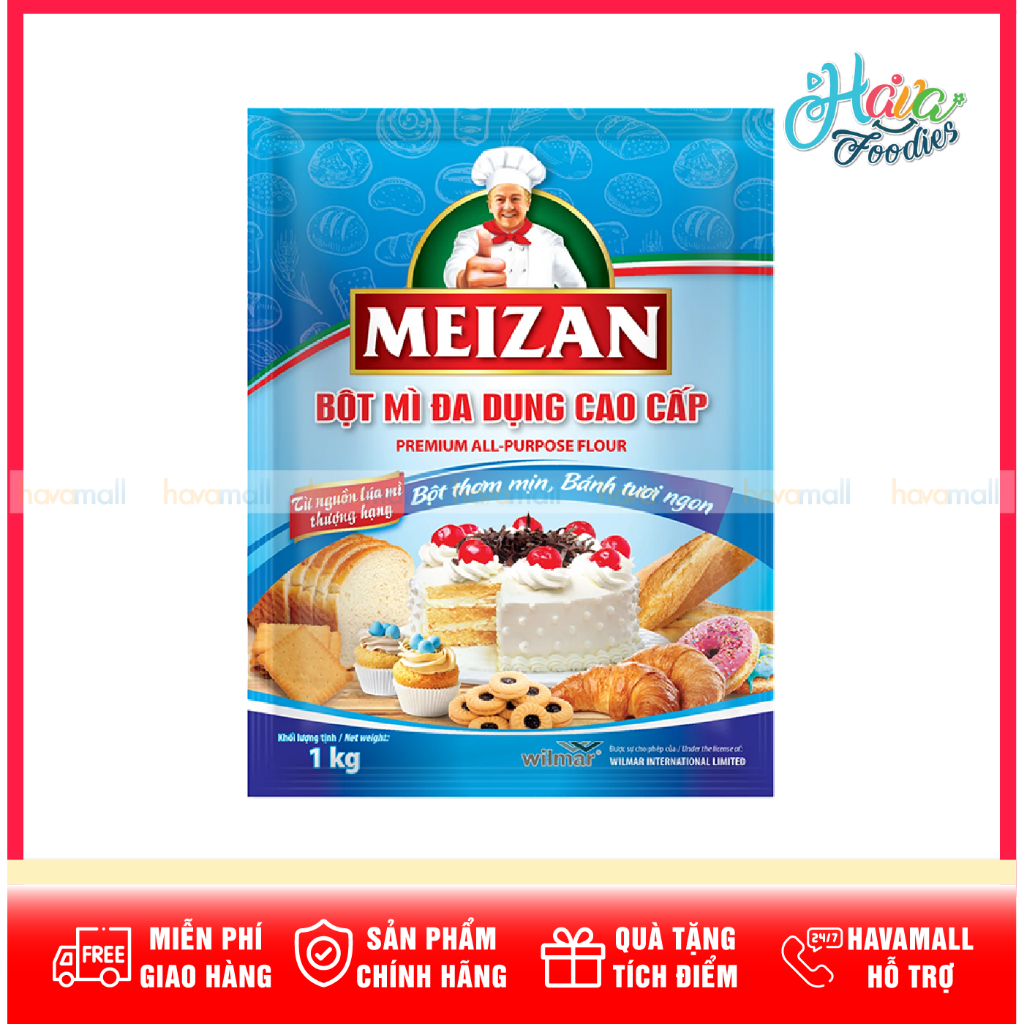 Bột Mì Đa Dụng Meizan 1kg – Meizan All-Purpose Flour (Premium)