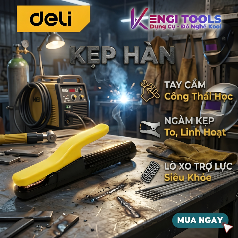 [Hàng Chính Hãng] Kẹp Hàn Deli EDL23500A EDL23300A