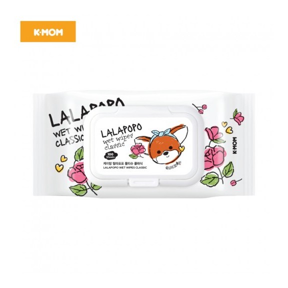 Khăn ướt thuần chay cao cấp K-mom Lalapopo cho bé