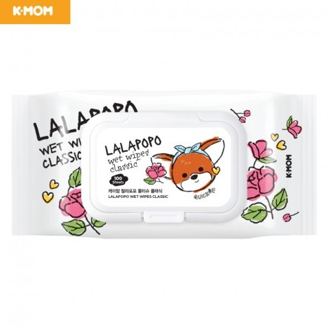 Khăn ướt thuần chay K-Mom Lalapopo (100 tờ)