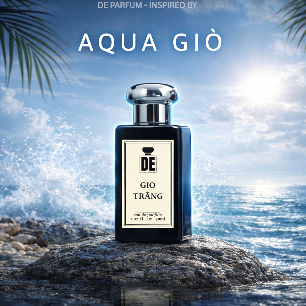 Nước Hoa Nam Gio Trắng | DE Parfum chính hãng | 30ml Hương thơm tươi mát & quyến rũ