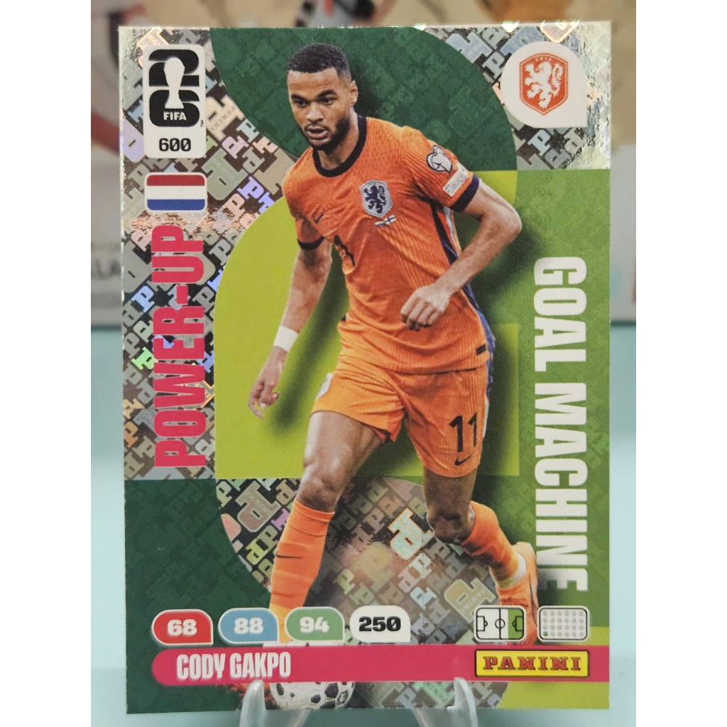Thẻ GOAL MACHINE Cody Gakpo Panini World Cup 2026 (Hà Lan) (Netherlands) (POWER UP)
