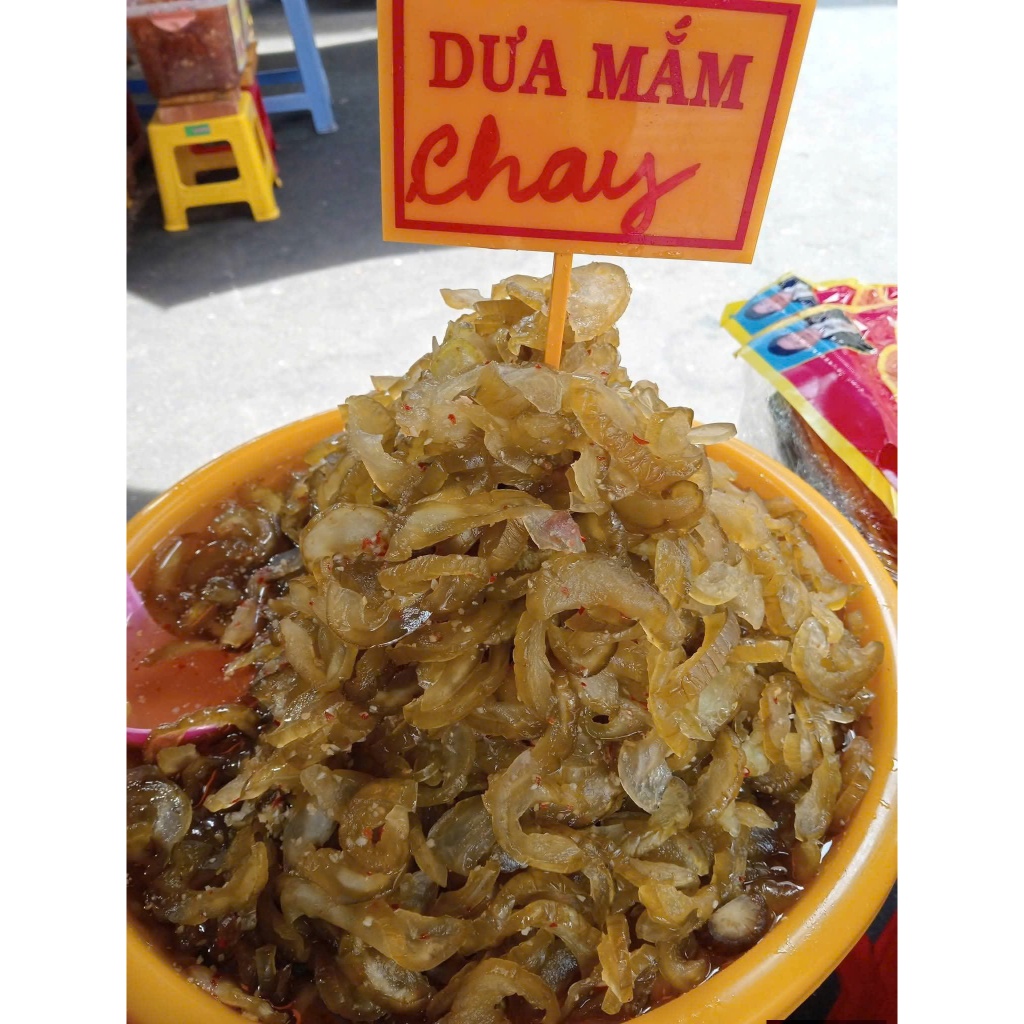 500gr Mắm Dưa Gang  CHAY Trộn sẵn Châu Đốc Thương Hiệu Bà Giáo Mãn (Cô Huệ 2222) Chế Biến Sẵn.