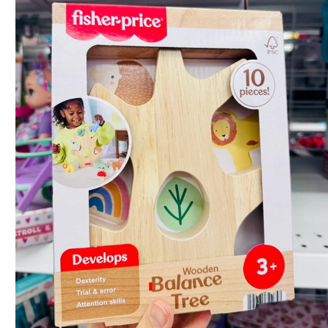 [NEW] 🪭🍭 FISHER PRICE ĐỒ CHƠI GỖ CÂY THĂNG BẰNG.