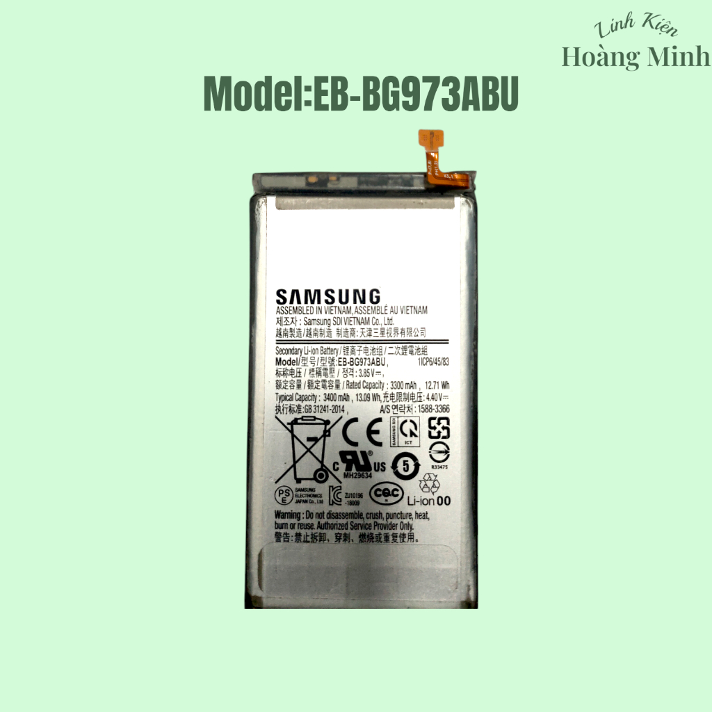 Pin Samsung Galaxy S10 / G973 / G973F / G973U / G9730 - EB BG973ABU - 3400mAh - Đã Qua Sử Dụng [1015