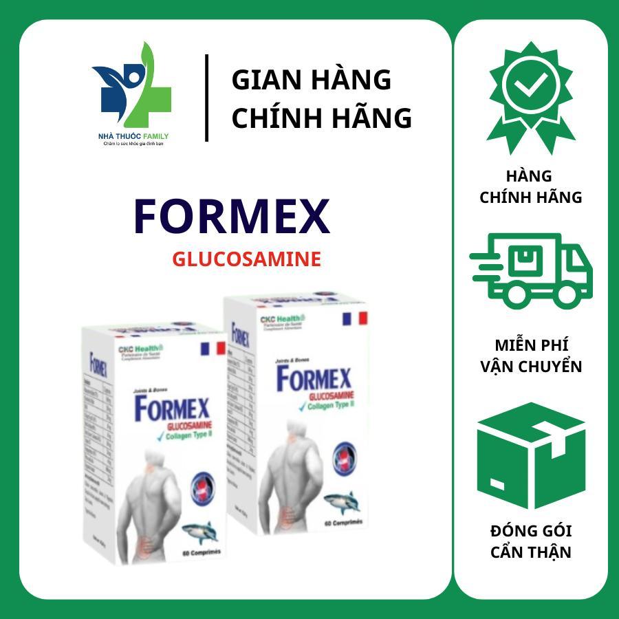 Viên uống xương khớp FORMEX CKC Health, với Glucosamine & Collagen type II và Nano Calcium, 60 viên