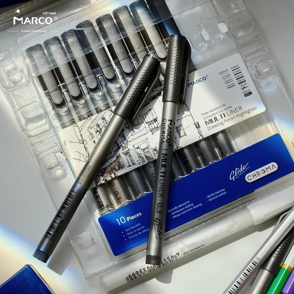 Bút Vẽ Đi Nét Kỹ Thuật MARCO CHROMA MULTI LINER