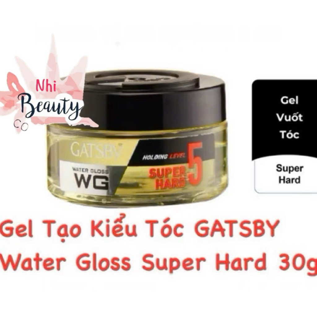 [Combo 2 ]Gel Vuốt Tóc Gatsby Water Gloss Super Hard 30g