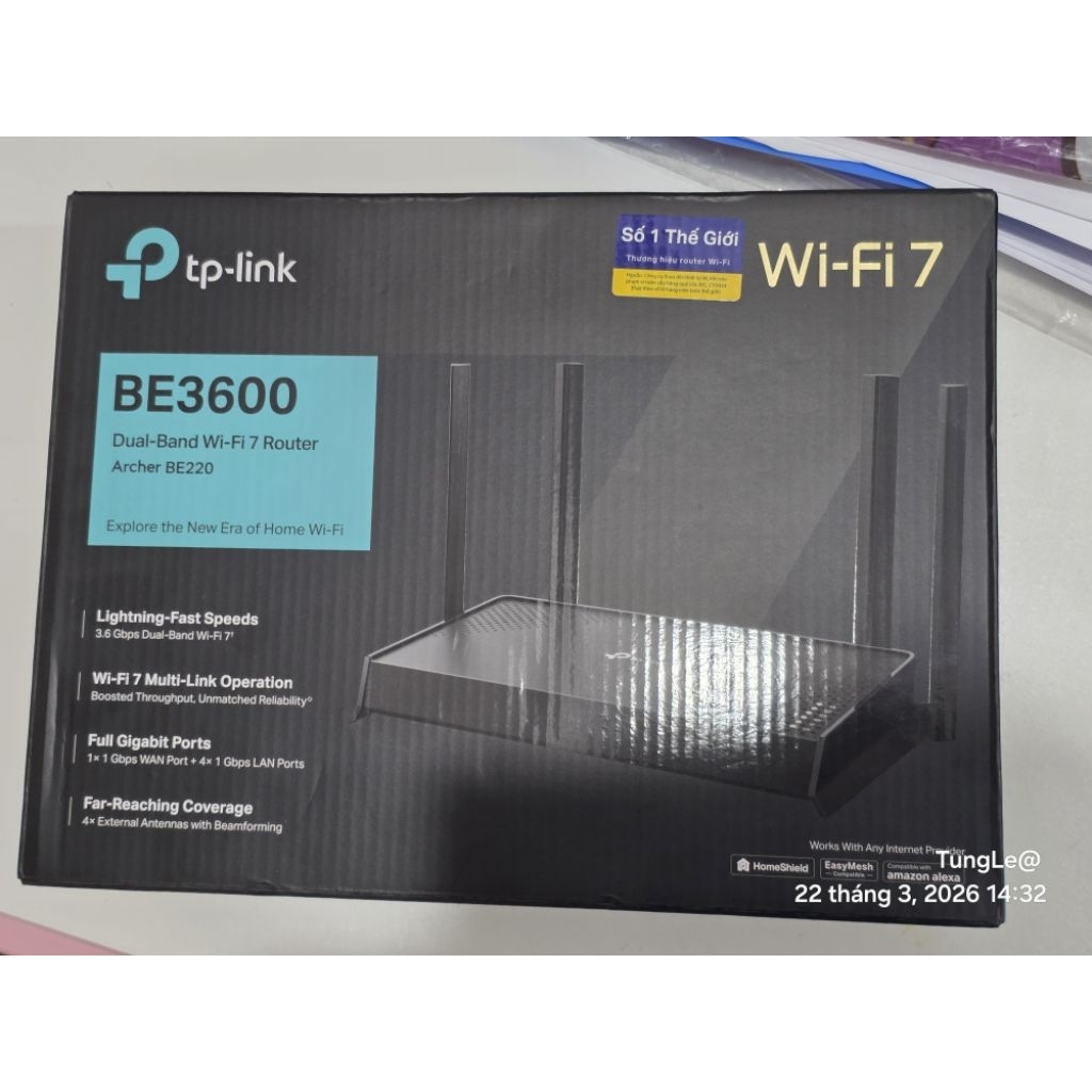 TP-LINK ARCHER BE220 (BE3600) Wifi 7