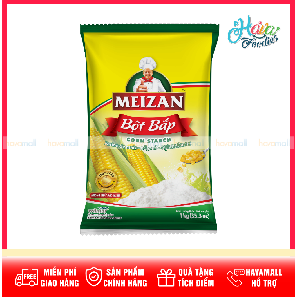 Bột Bắp Tinh Khiết Meizan 1kg – Meizan Corn Starch