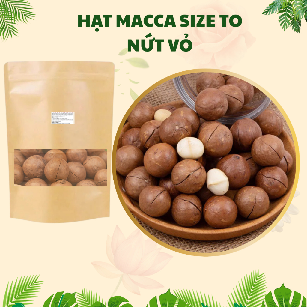 1Kg Hạt Macca Sấy Thơm Ngon, Hạt Macca Nứt Vỏ Dinh Dưỡng Bồi Bổ Tốt Cho Sức Khỏe