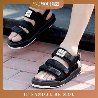 Sandal vento nv1001b quai hậu tháo rời đế cao su 3 quai ngang thời trang đi học dạo phố nam nữ