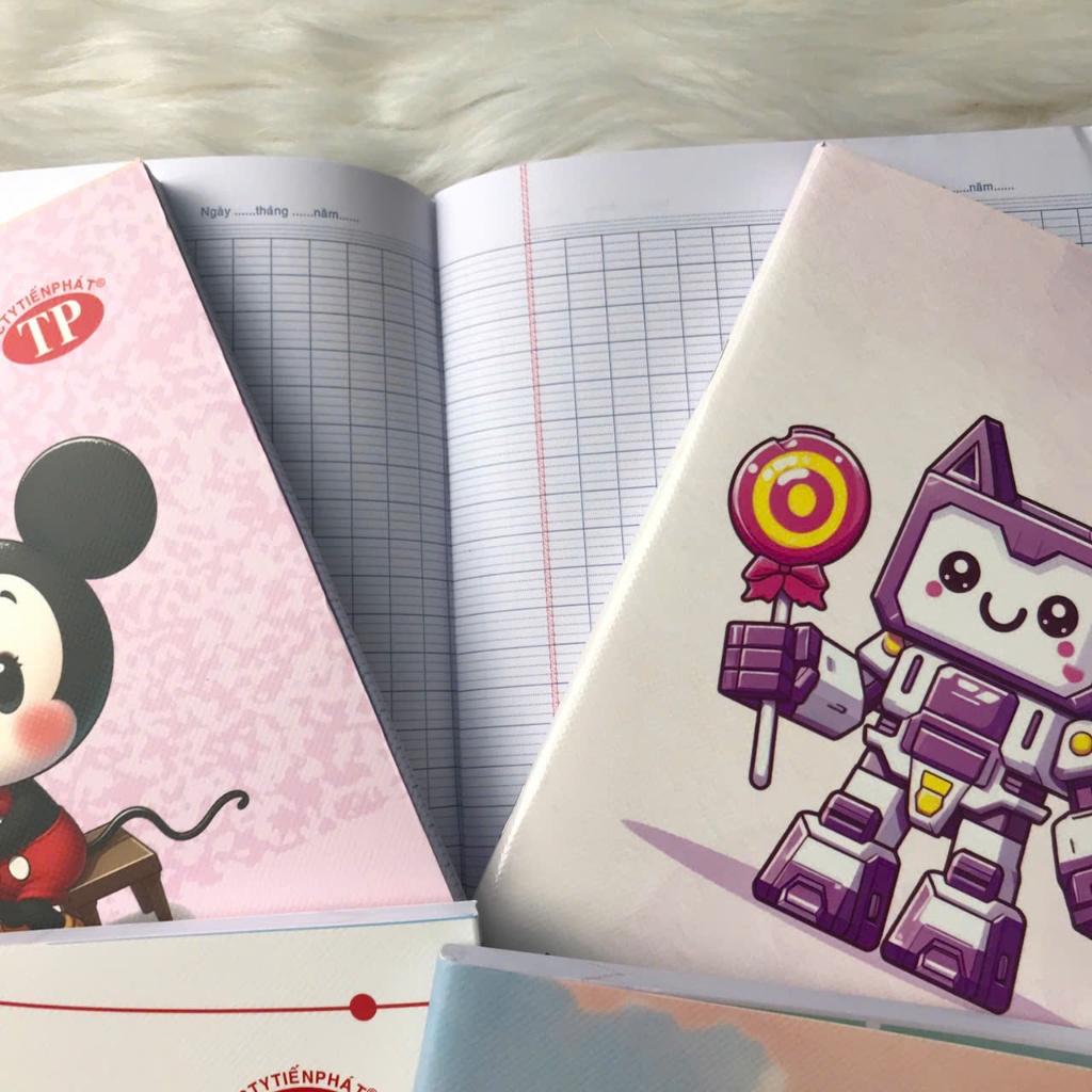 Vở học sinh 96 trang giá rẻ thế hệ mới Tập 4 ô ly  combo 10 cuốn