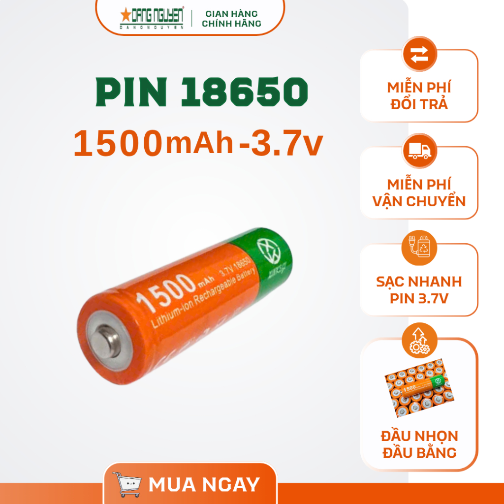 [Đặng Nguyễn] PIN 18650 dung lượng cao 1500mAh – 3.7V
