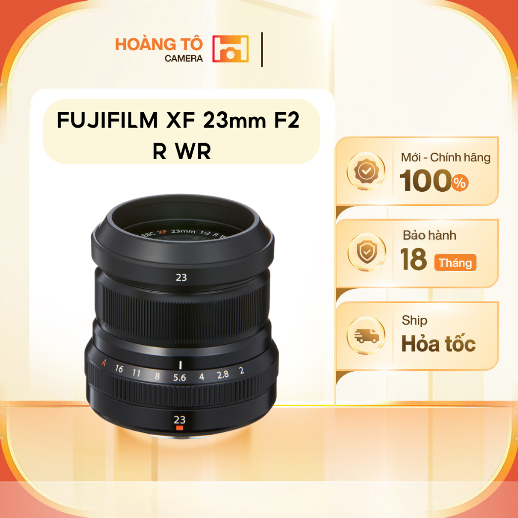 Ống kính Fujifilm XF 23mm F2 R WR (Black) | Mới chính hãng