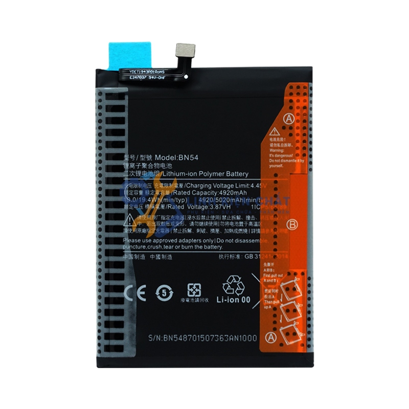Pin thay thế cho Xiaomi Redmi 9 M2004J19G M2004J19C BN54 5020mAh Zin