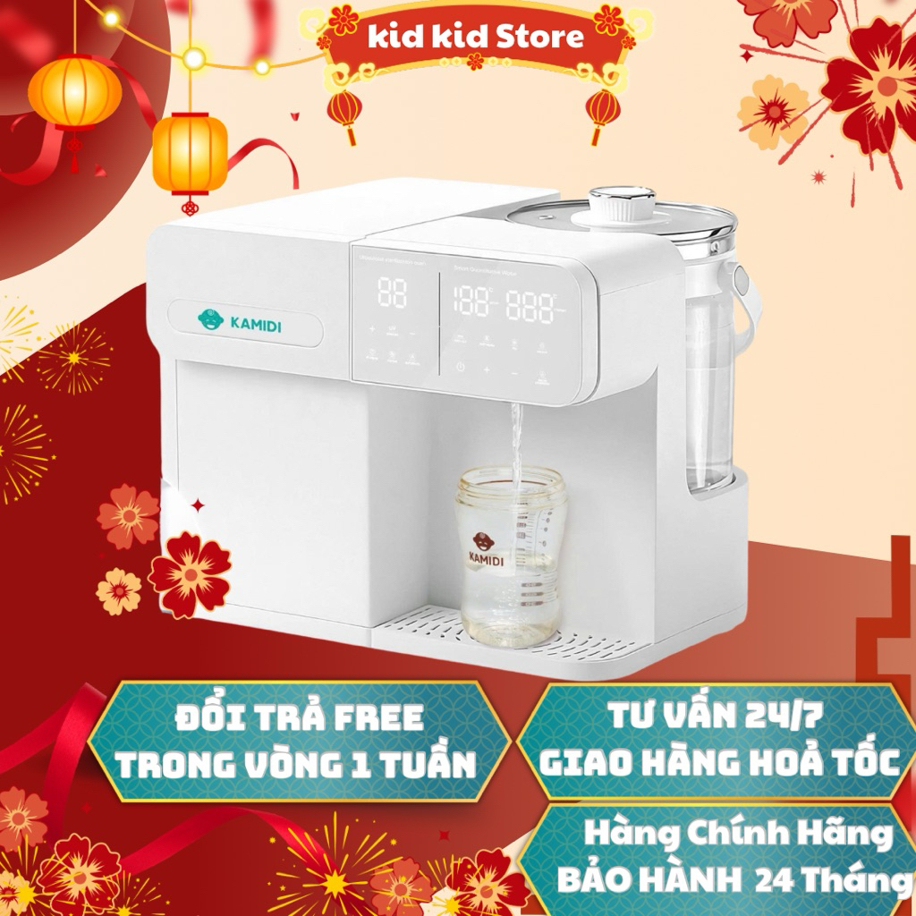 MÁY TIỆT TRÙNG UV ĐA NĂNG KAMIDI LUX 1 TÍCH HỢP ĐUN NƯỚC PHA SỮA