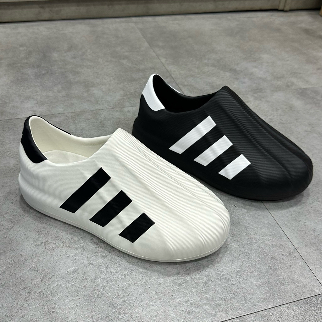 [Authentic💯] GIÀY Sục Adjfom Trắng Đen HQ8750 -  Chính hãng - Full Box Tag - Sẵn Hoả Tốc