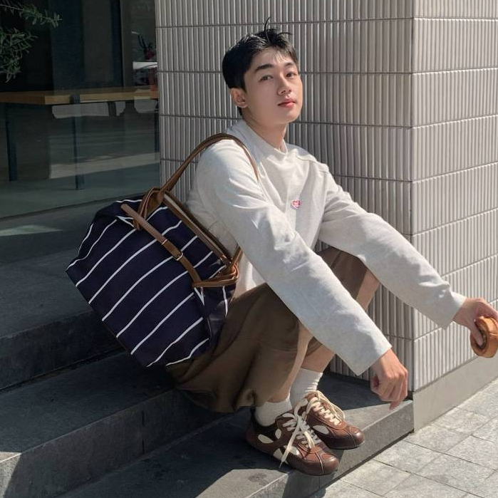 Túi Tote 98stu Local Brand Chính Hãng Fold Tote Vải Canvas Phối Da Unisex Size 16 inch | BigBuy360 - bigbuy360.vn