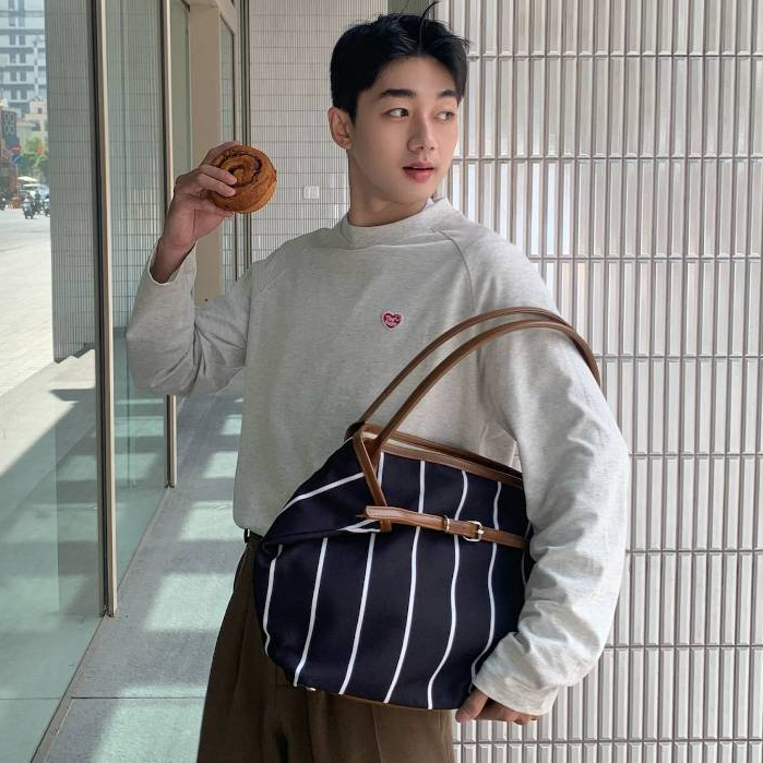 Túi Tote 98stu Local Brand Chính Hãng Fold Tote Vải Canvas Phối Da Unisex Size 16 inch | BigBuy360 - bigbuy360.vn