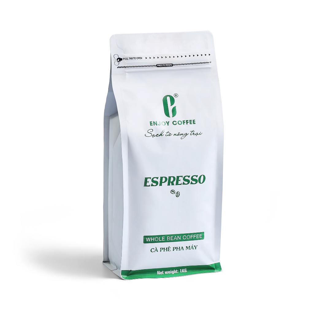 Cà phê nguyên chất rang mộc pha máy espresso ENJOY COFFEE (1kg)
