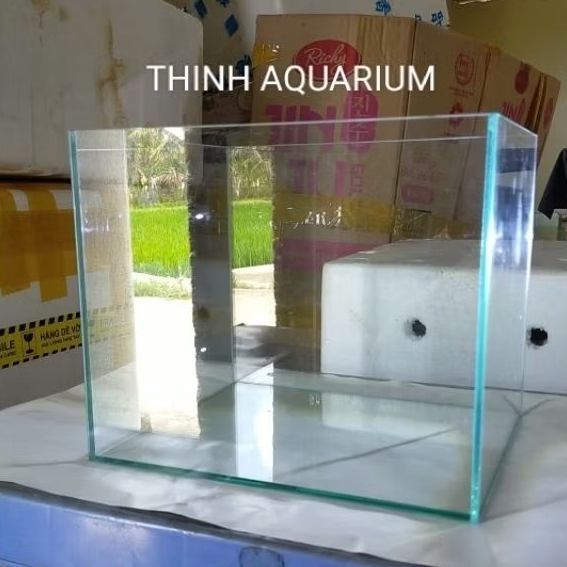 Bể cá kính Siêu trong 30x25x25 Siêu đẹp (mài vi tính) kính 5ly