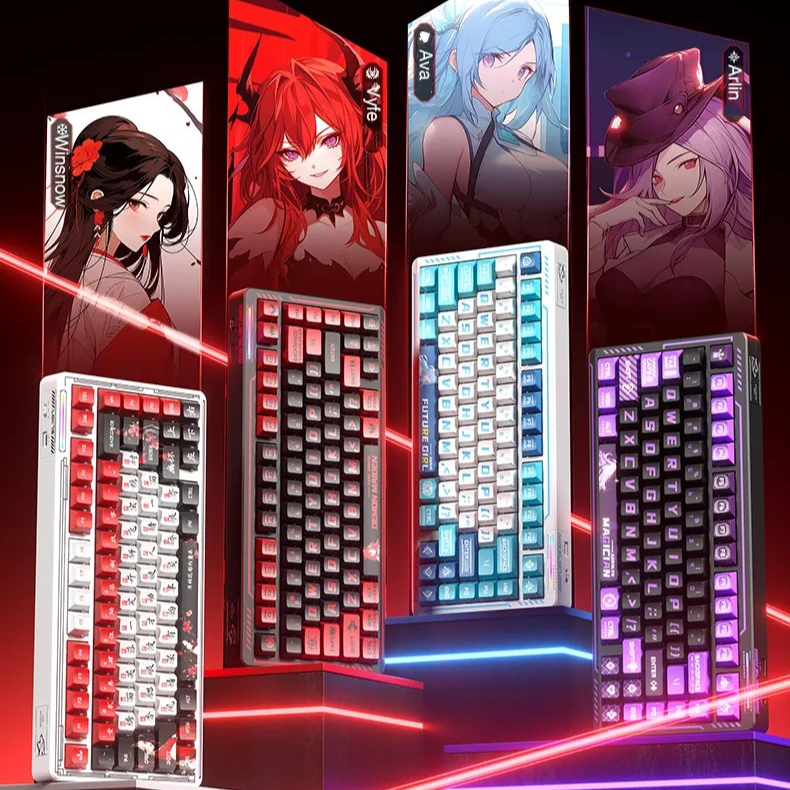 Bàn phím cơ Lingbao K75 PRO RGB 3 Mode – Layout 75% Gaming Wireless - Pin 10000 mAh