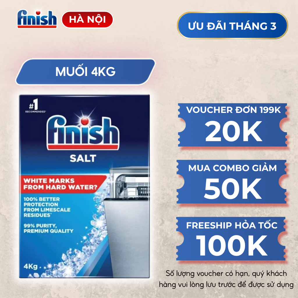 Muối rửa bát Finish Salt 1kg_2kg_4kg