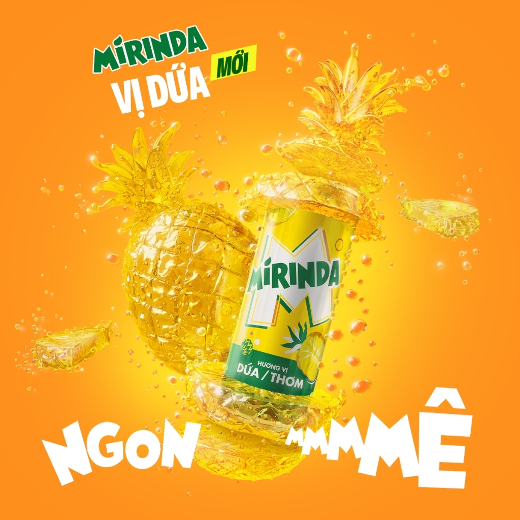 COMBO nước giải khát Mirinda vị dứa có tặng kèm gấu bông