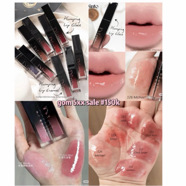 SON BÓNG DINTO lip gloss & lip enamel