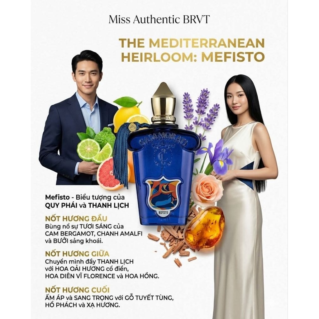 (FullBox 100ml) Nước hoa Unisex 𝐗𝐄𝐑𝐉𝐎𝐅𝐅 𝐂𝐀𝐒𝐀𝐌𝐎𝐑𝐀𝐓𝐈 𝐌𝐄𝐅𝐈𝐒𝐓𝐎 - Mùi Hương TƯƠI MÁT - THANH LỊCH