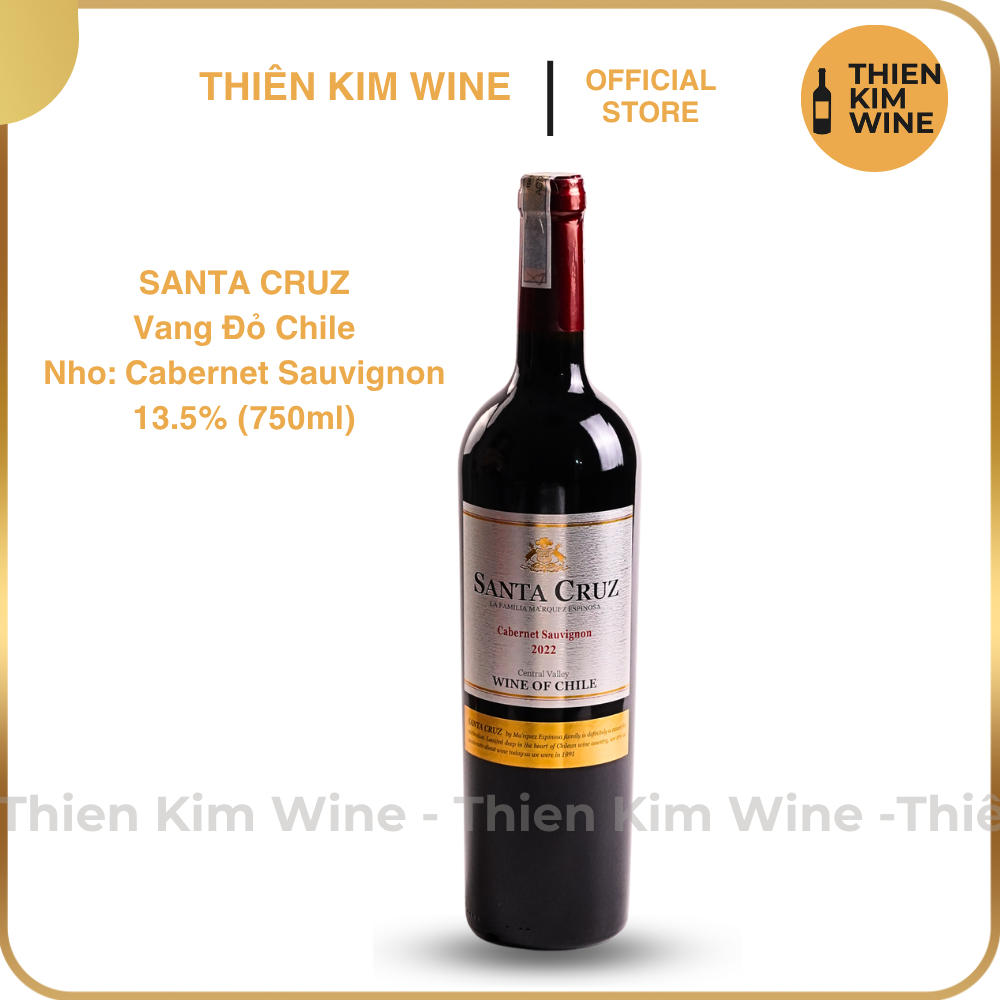 [Chính Hãng] - Rượu Vang Đỏ Chile Santa Cruz Wine Cabernet Sauvignon - 750ml (13,5%)