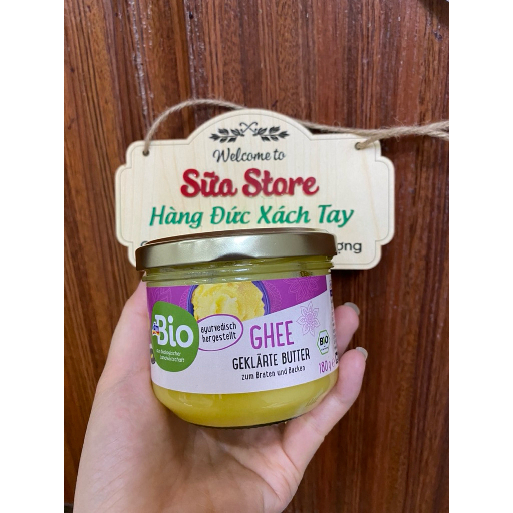 Bơ Ghee Bio hữu cơ (DM/Rossmann) cho bé ăn dặm từ 6 tháng tuổi 180gr hàng nội địa Đức