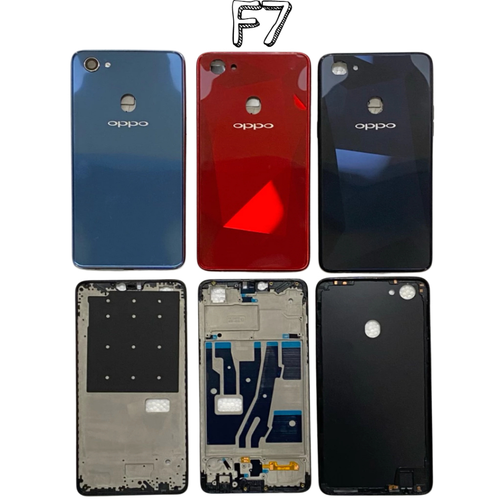 Vỏ Bộ Oppo F7 Zin Chất Lượng Sẵn Kính Cam + Khay Sim & Phím Theo Vỏ