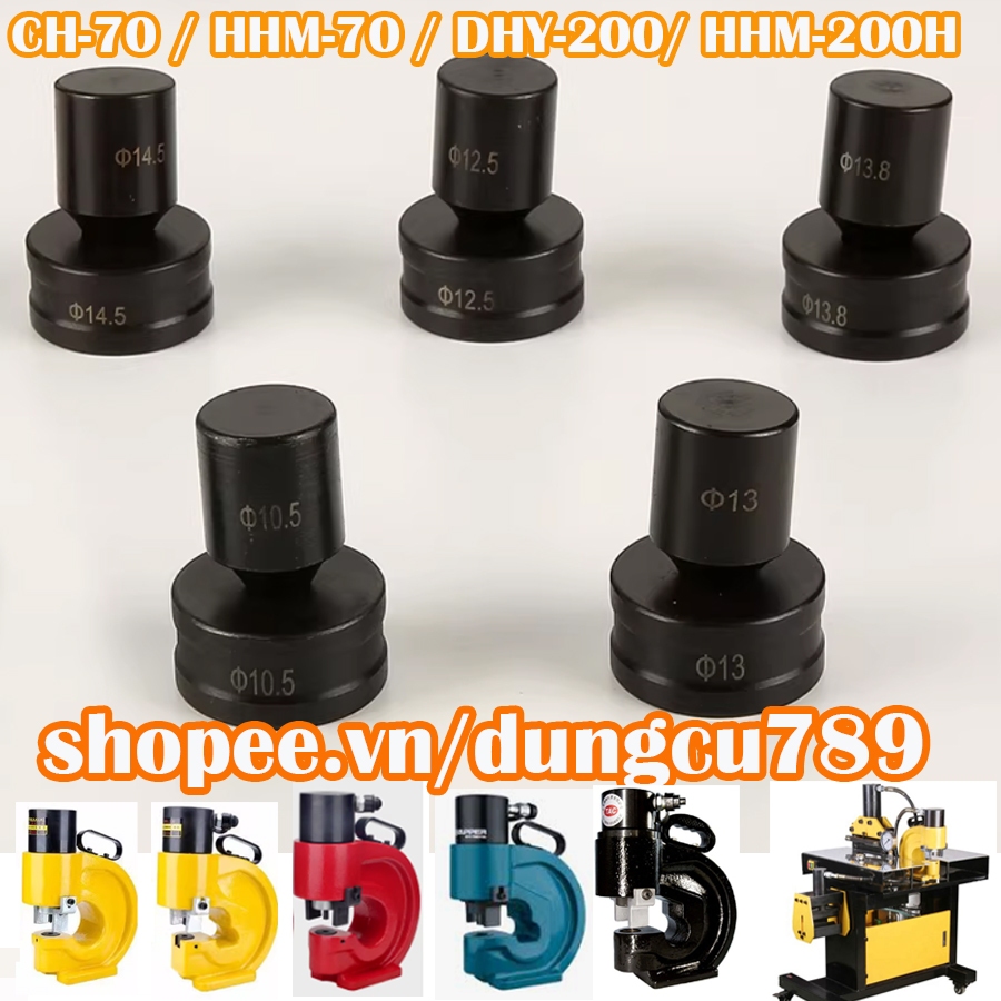 Khuôn đột CH70 HHM70 - Chày cối mũi đột dùng cho máy đột CH-70 HHM-70 DHY-200 HHM-200H