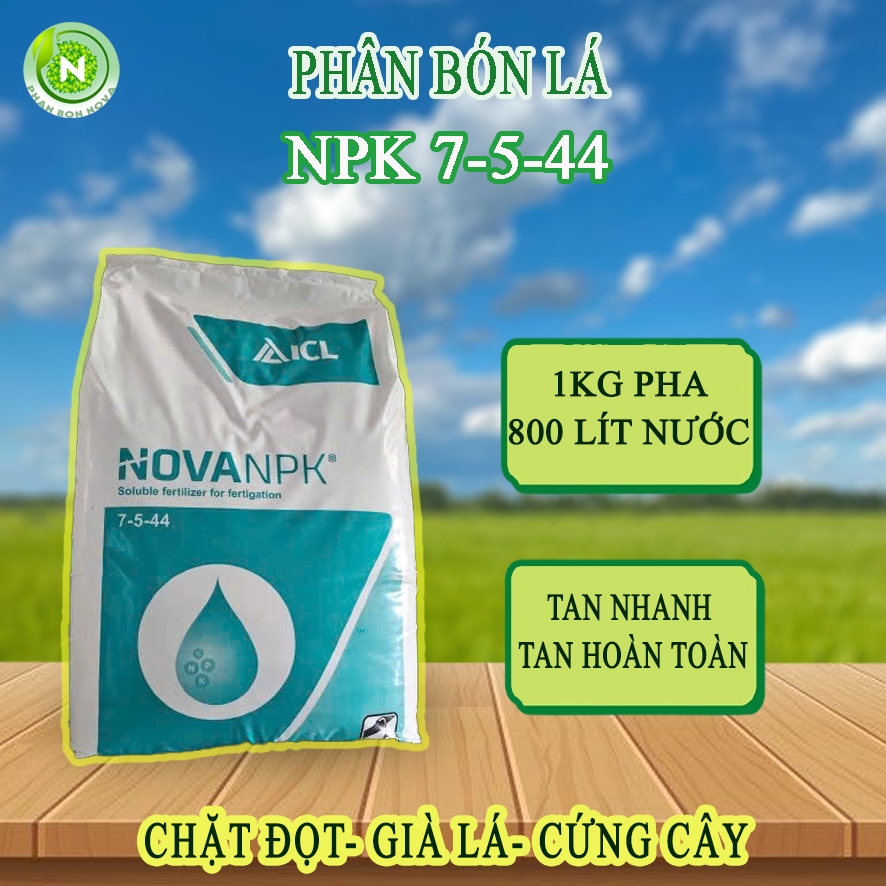 Phân Bón Lá NPK 7-5-44 Bao 25kg