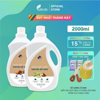 Nước Rửa Chén Enzyme Bồ Hòn ECOCARE 2L - Diệt khuẩn, sạch dầu mỡ, bảo vệ da tay và tiết kiệm nước