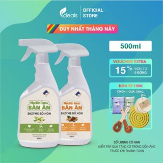 Nước Lau Bàn Ăn Enzyme Bồ Hòn ECOCARE 500ml - Diệt khuẩn, sạch mảng bám & dầu mỡ, an toàn trẻ nhỏ