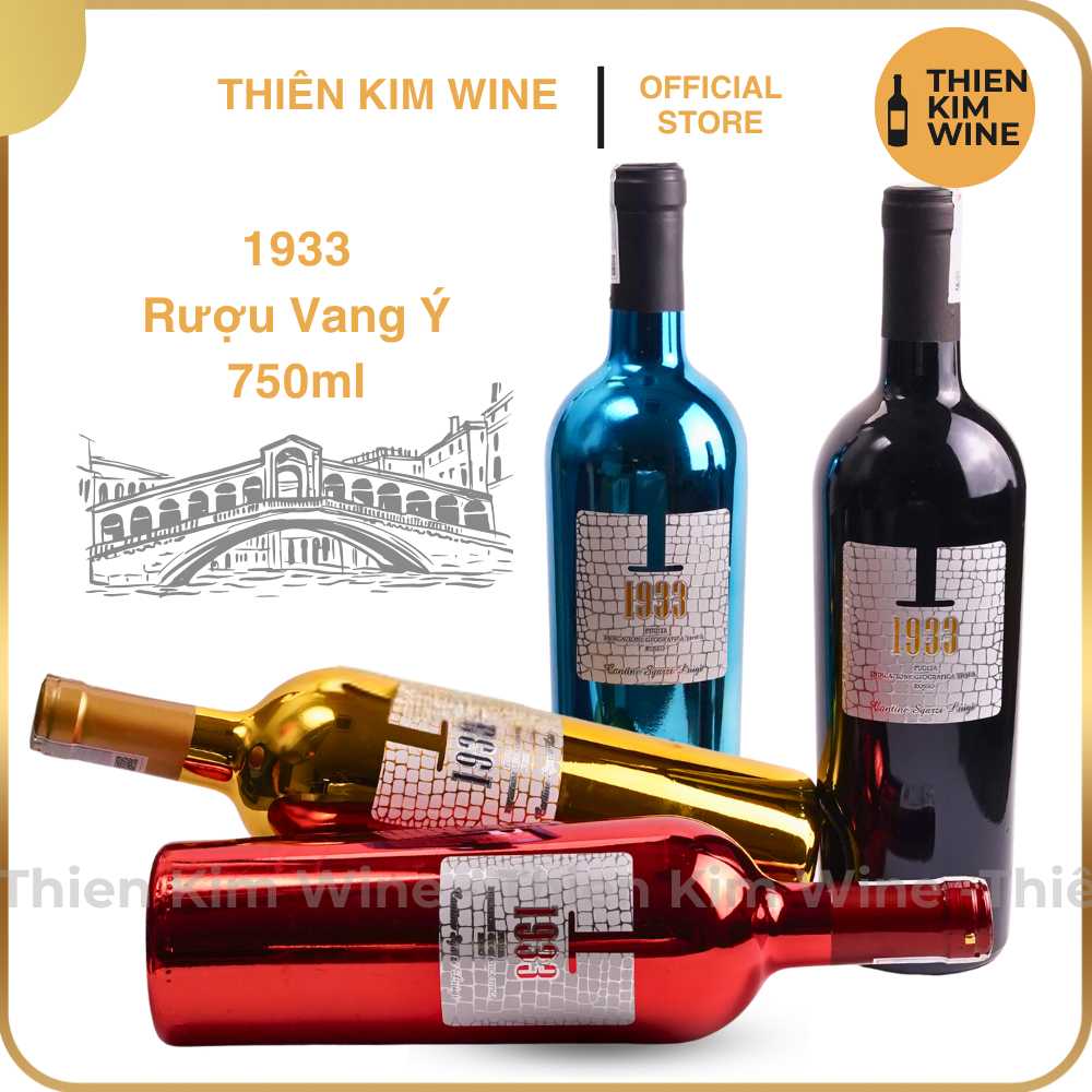 [Chính Hãng] - Rượu Vang Đỏ Ý 1933 Wine - 750ml