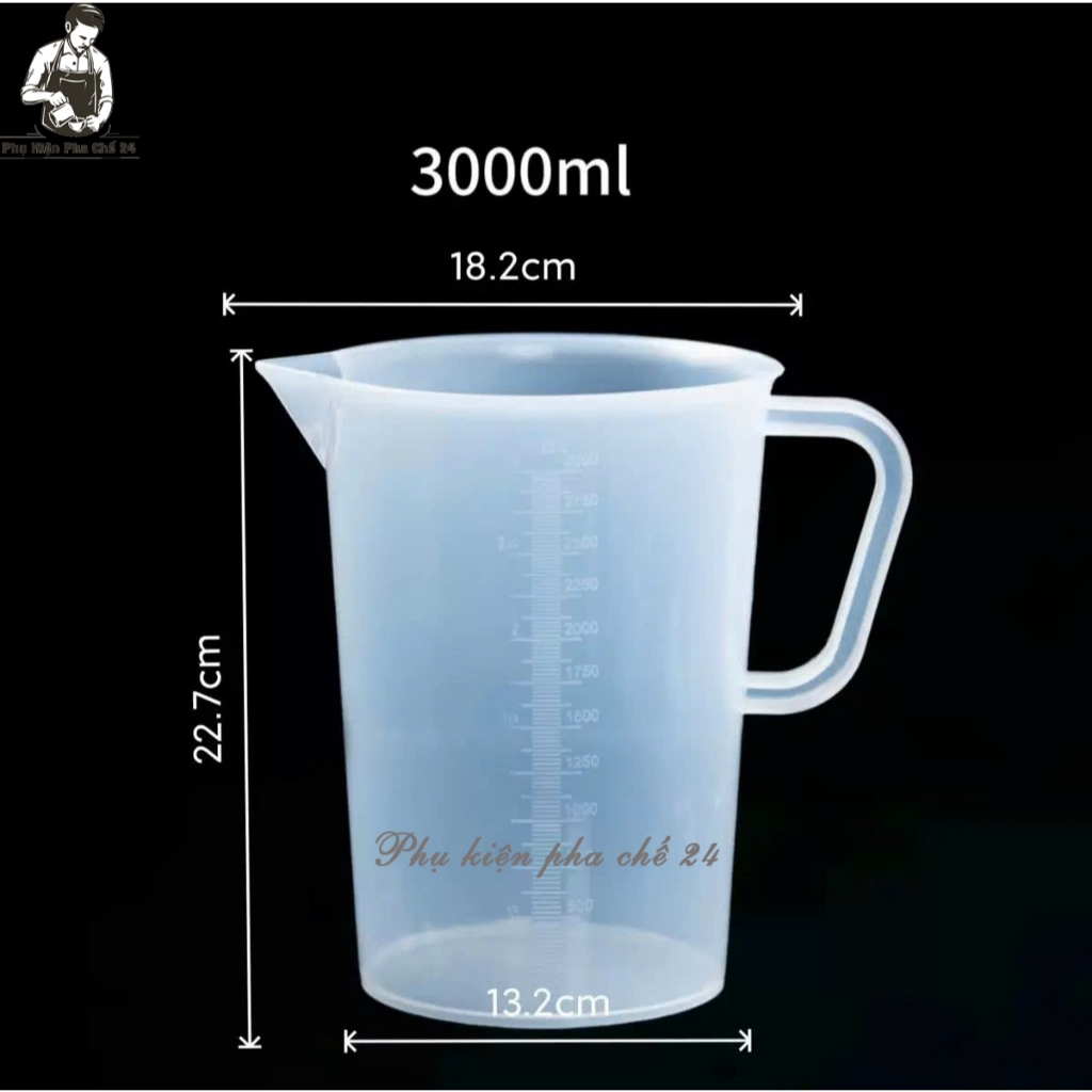 Ca Đong 3000ml Có Vạch Chia Định Lượng