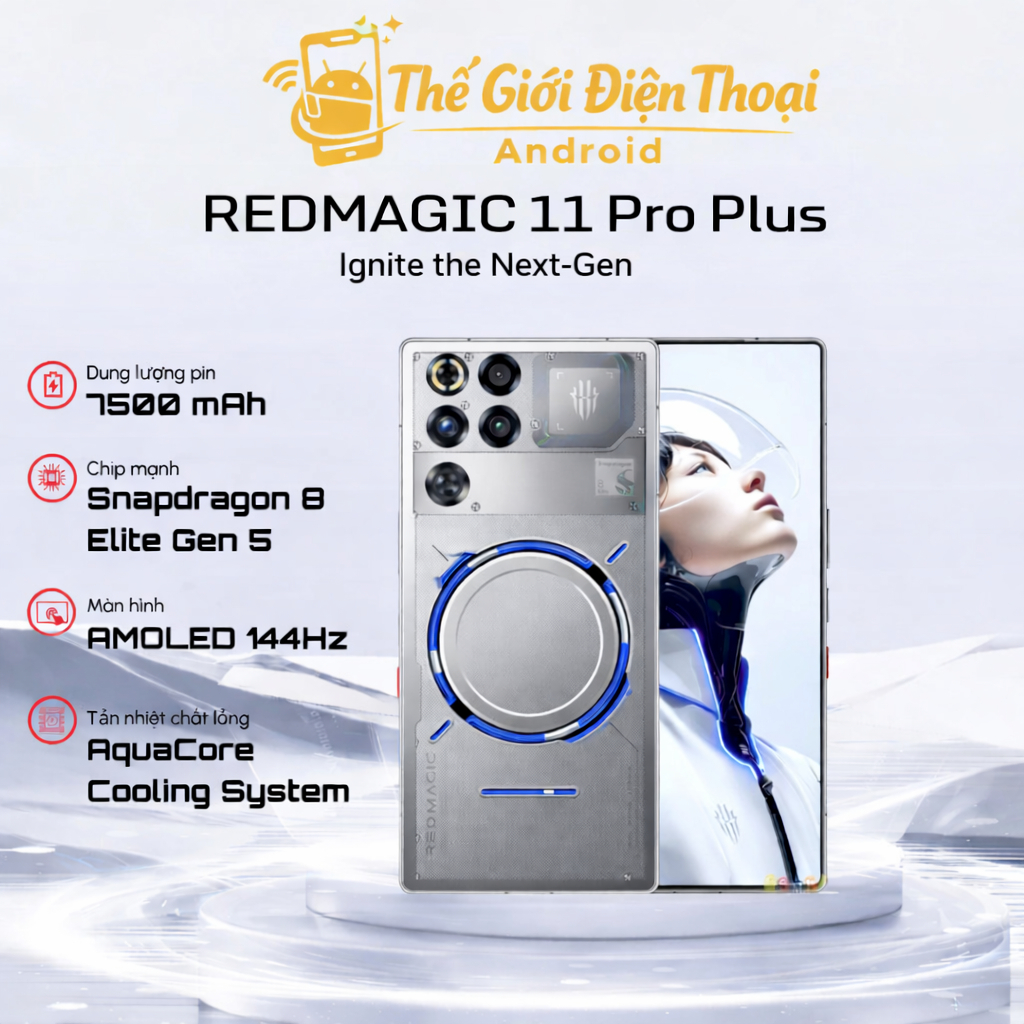 Điện thoại ZTE Nubia Red Magic 11 Pro Plus (Pin 7500mAh ) 12/256GB 16/512GB FULLBOX 99%
