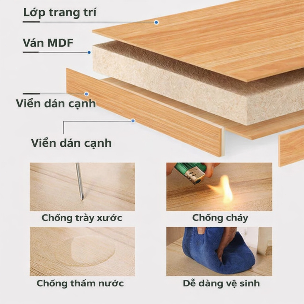BM Tủ bếp đa năng kệ lò vi sóng tủ gỗ hiện đại nhiều ngăn chứa tiết kiệm không gian | BigBuy360 - bigbuy360.vn