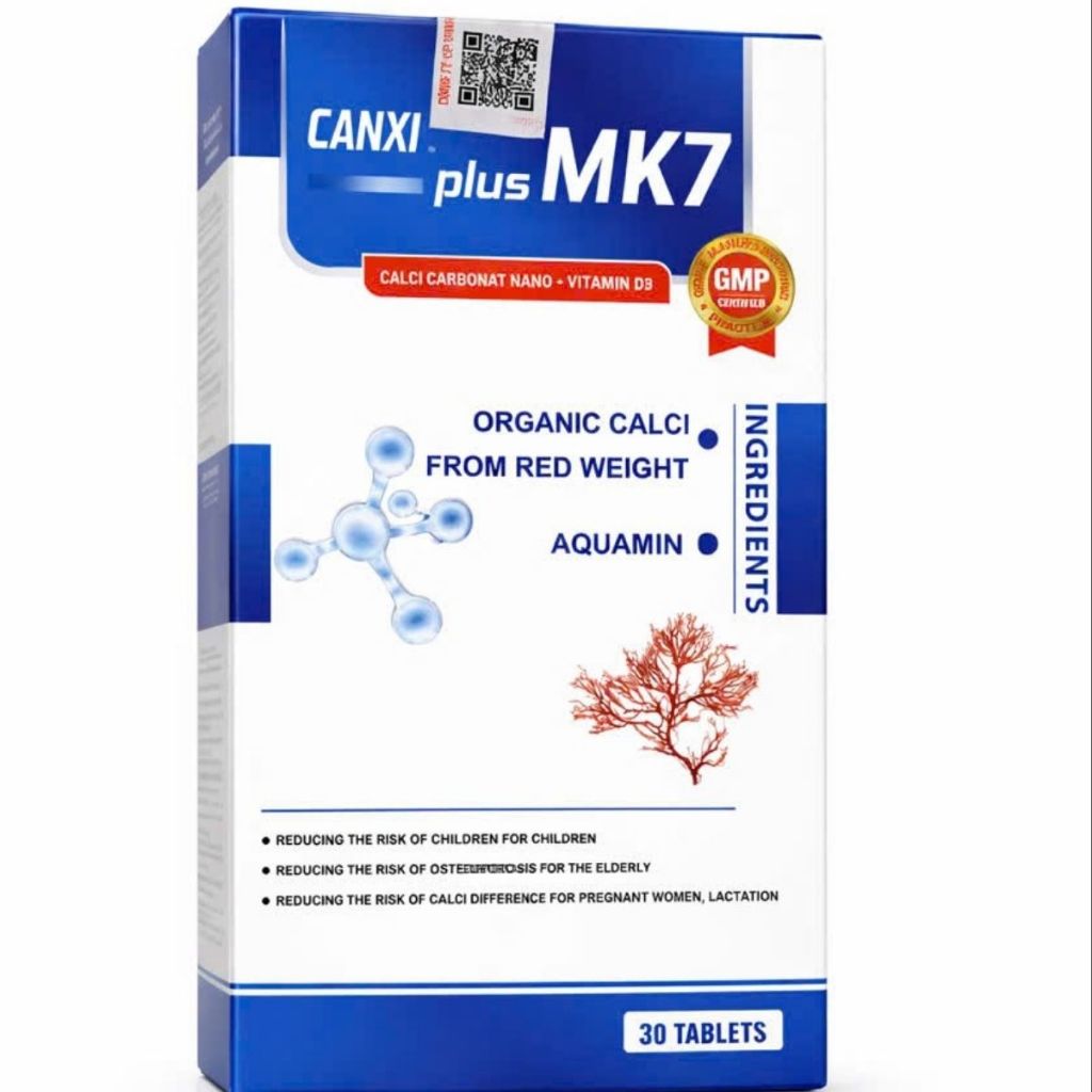 CANXI MK7 D3 K2 – CANXI PLUS MK7 CHO NGƯỜI LỚN, TRẺ EM, MẸ BẦU, XƯƠNG KHỚP